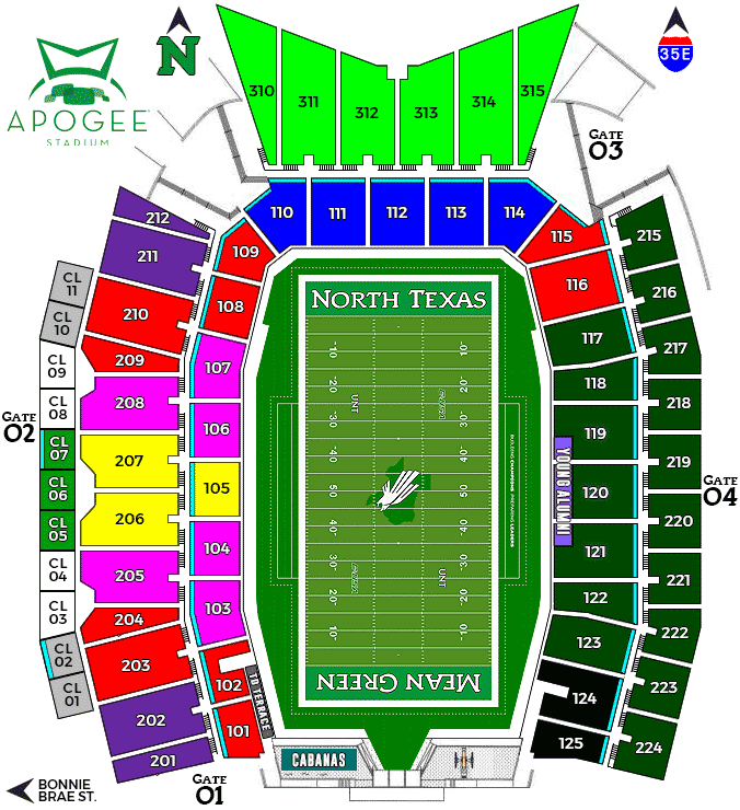 Ut Texas Football Stadium Seat Chart